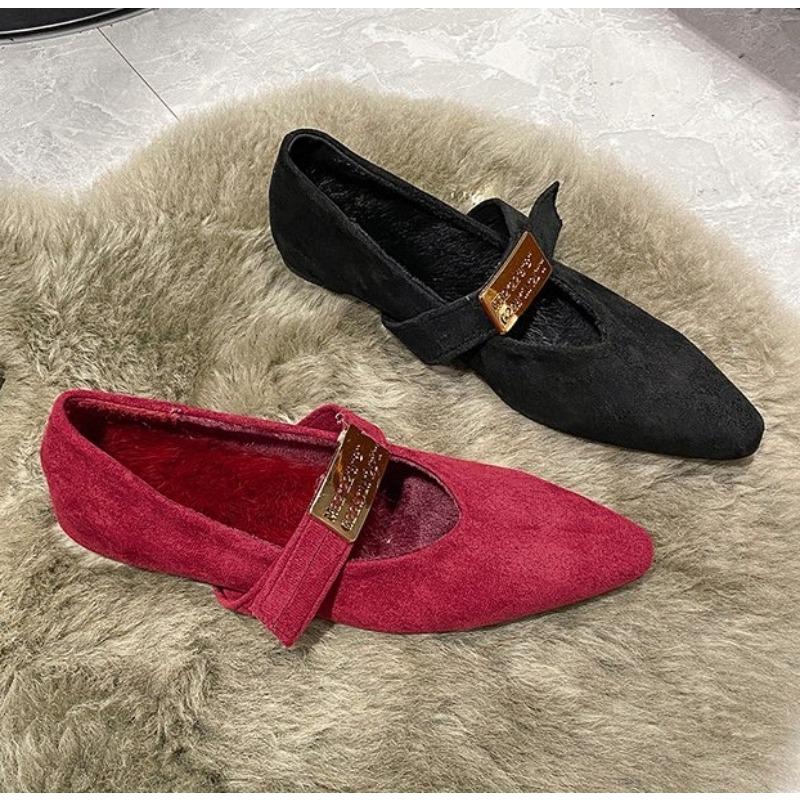 

Модные Новые Роскошные Женские Балетки с Острым Носком, Мягкой Вязаной Подошвой, Дышащие и Удобные Туфли Весна и Осень Zapatos Mujer 35 красный