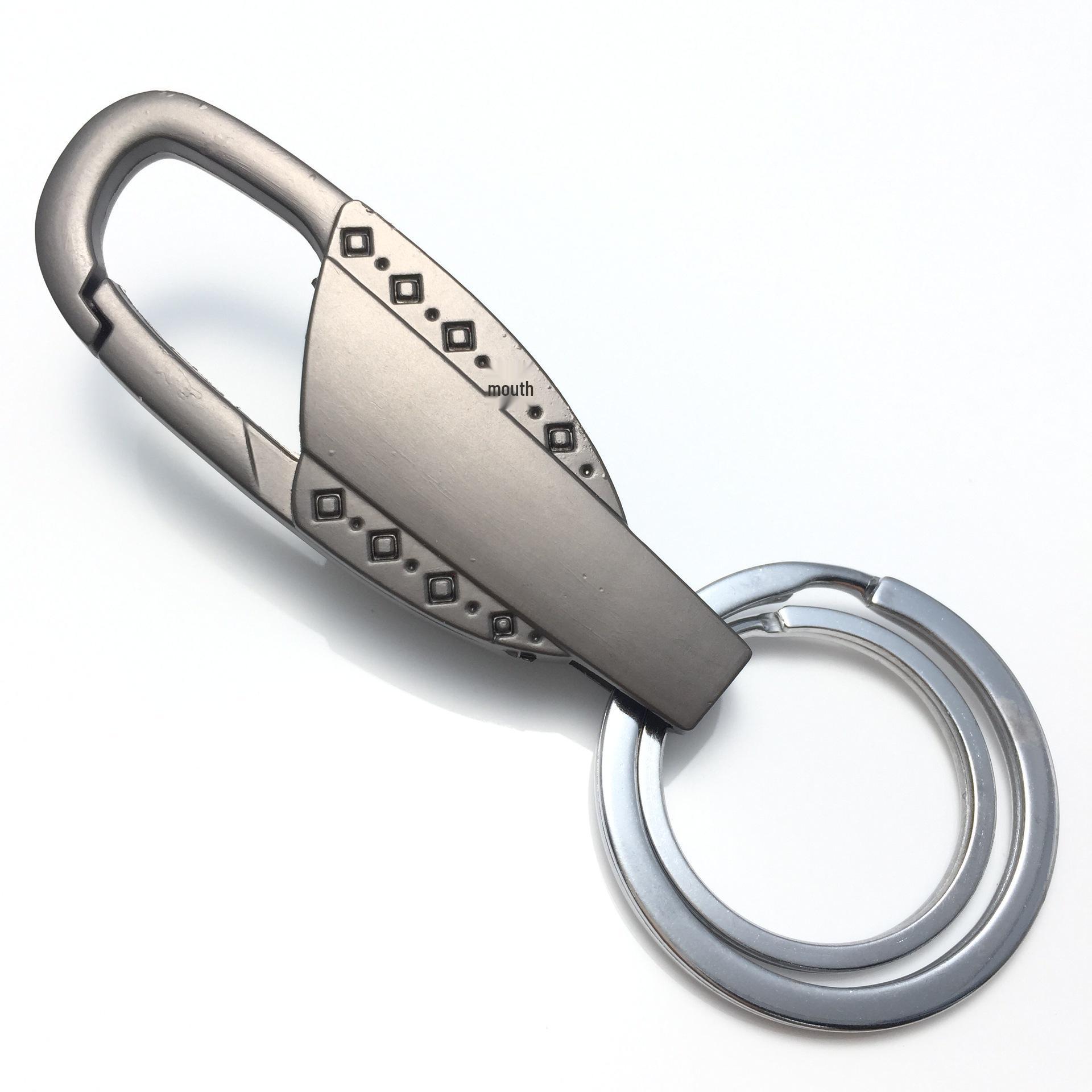 Men s Waist Hanging Keychain - Engraved Creative Car Keyring