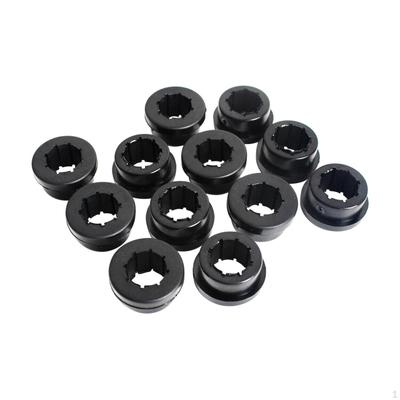 12Pcs Lower Arm Hinten Camber Buchsen Ersetzen Schwarz Langlebig für ZB EK DC Automotive