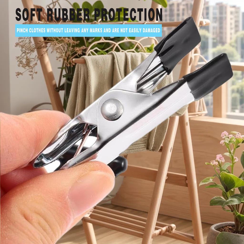 4pcsDrying socks Magic home hanging clothes multi clip drying rack no trace windproof balcony drying clothes underwear sock clip for Home