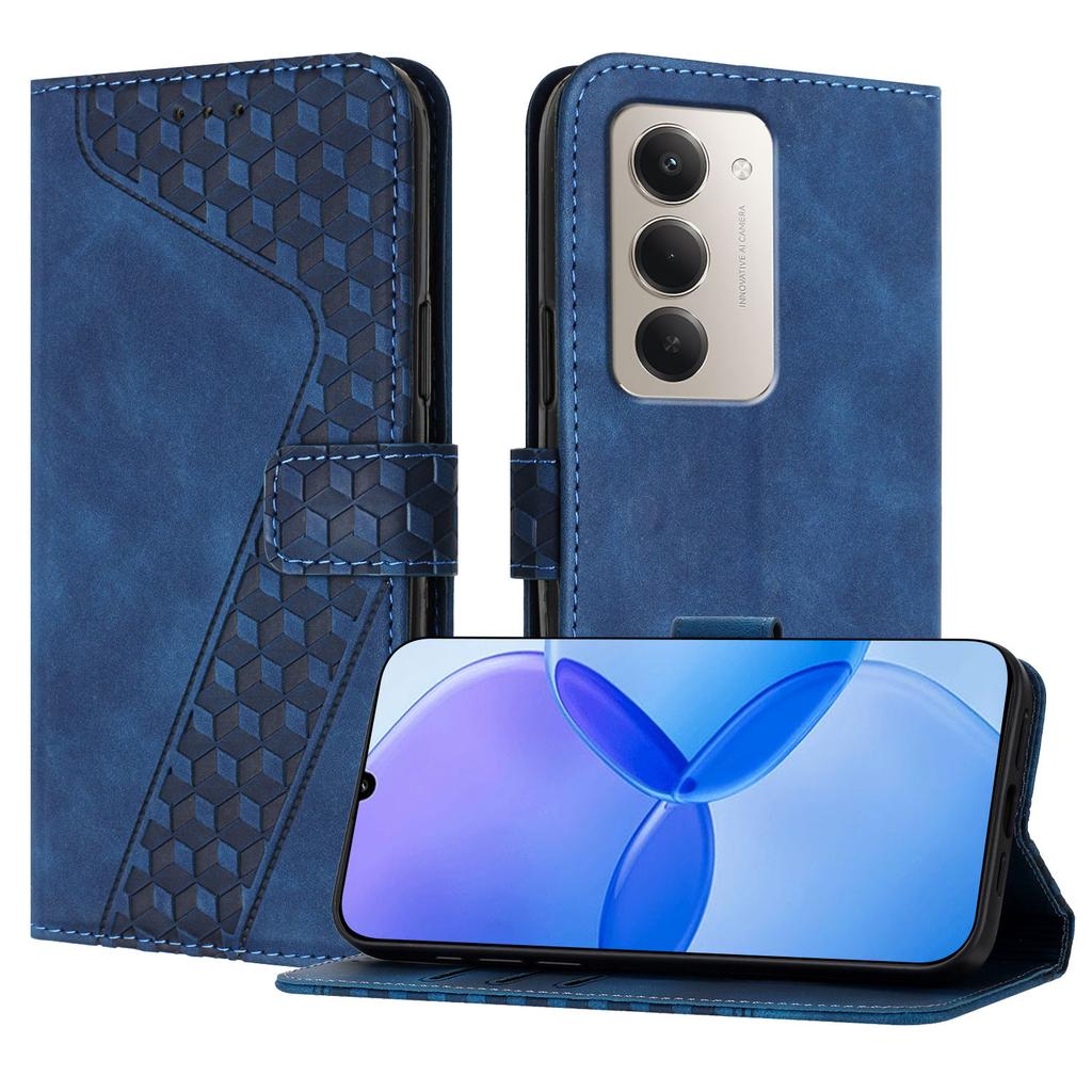 Für Xiaomi Redmi 15 4G (EU) (171 mm)/Xiaomi Redmi 15 5G (EU) (171 mm) Lederhülle 7-förmiges Muster Brieftasche Ständer Stoßfeste Handyhülle