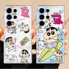 Cute Crayons Shinchan Phone Cover Case for Samsung Galaxy S22 FE S20 Plus S23 Ultra S26 S21 Note 20 Ultra 10 S24 S25 Edge
