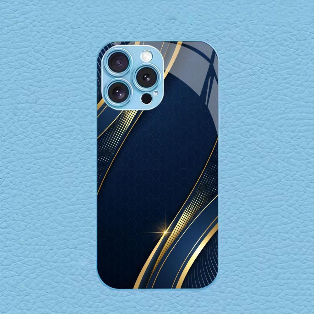 Electroplated Silver Tempered Glass Phone Case for iPhone Case for 11/12/13/14/15/16/17 Pro MAX