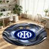 Borussia Dortmund Printed Round Crystal Velvet Rug Soft Non Slip Floor Carpet For Bedroom Holiday Gift
