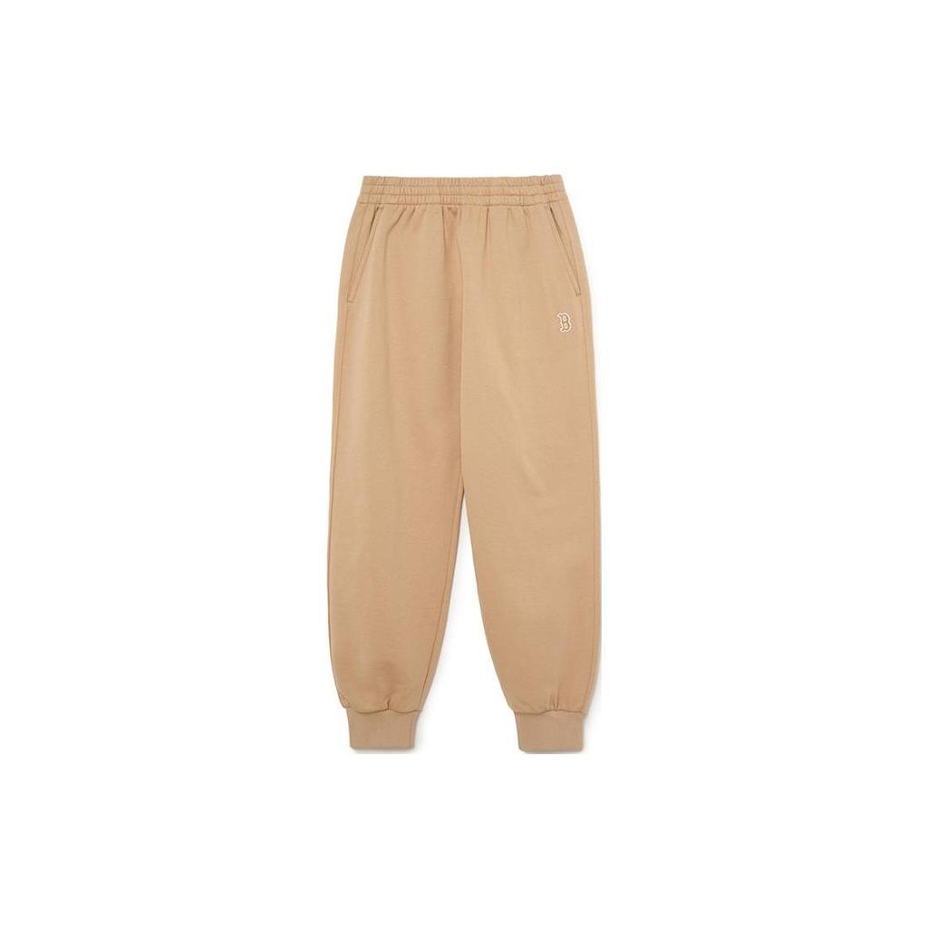 MLB Boston Red Sox Casual Pants Unisex Beige Yellow Moderate Cuffed Pants 3APTB0134-43BGS