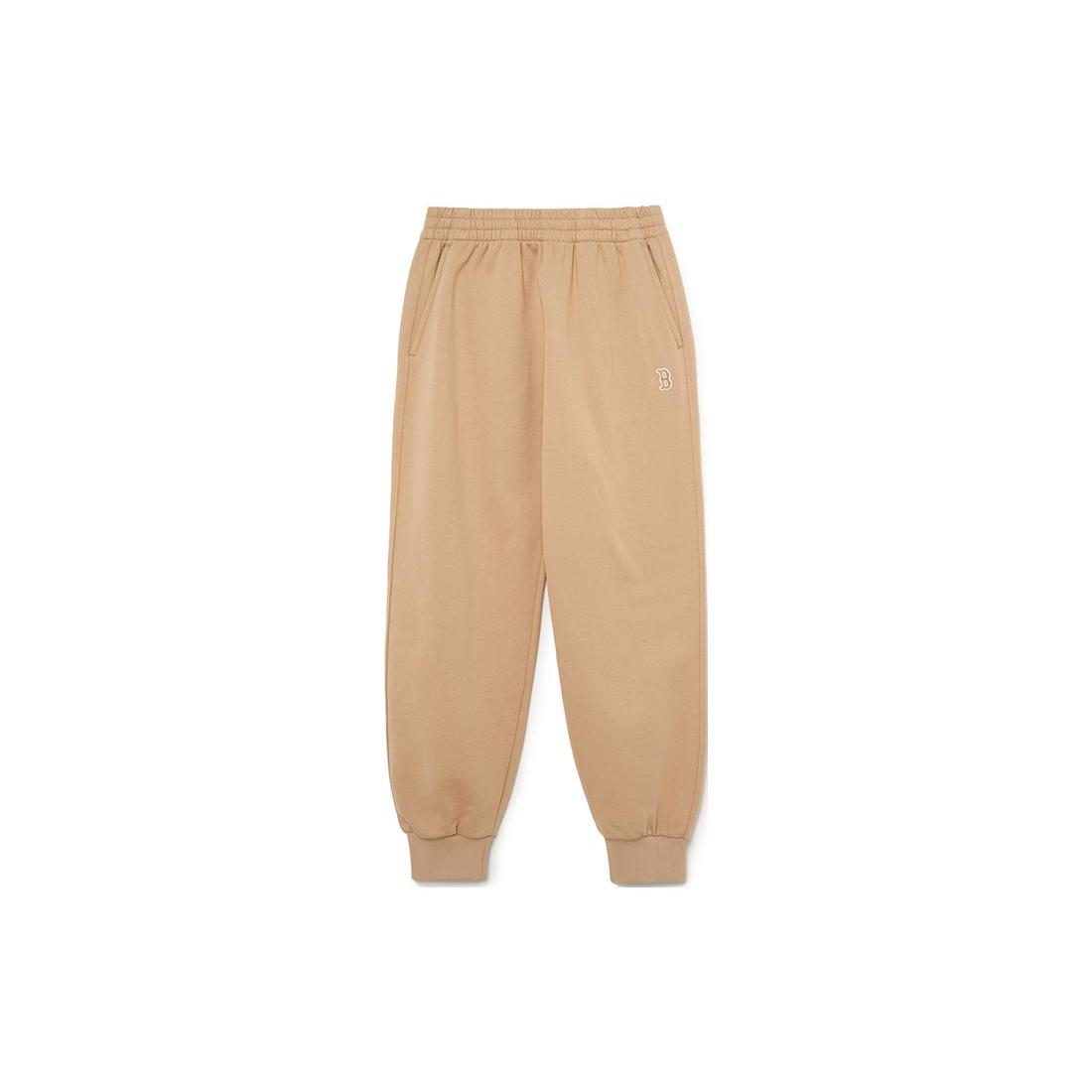 MLB Boston Red Sox Casual Pants Unisex Beige Yellow Moderate Cuffed Pants 3APTB0134-43BGS L