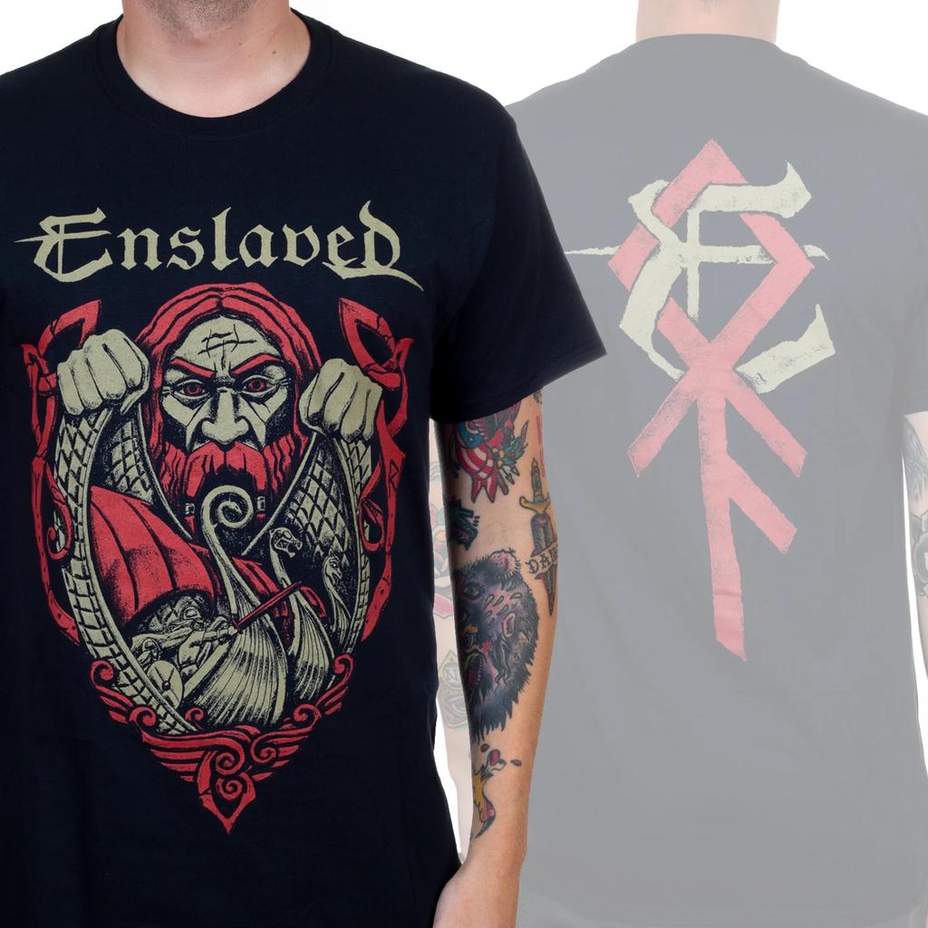 Enslaved Frost Rock Band Casual Tshirt Luxury Brand for Men and Women Top  2026