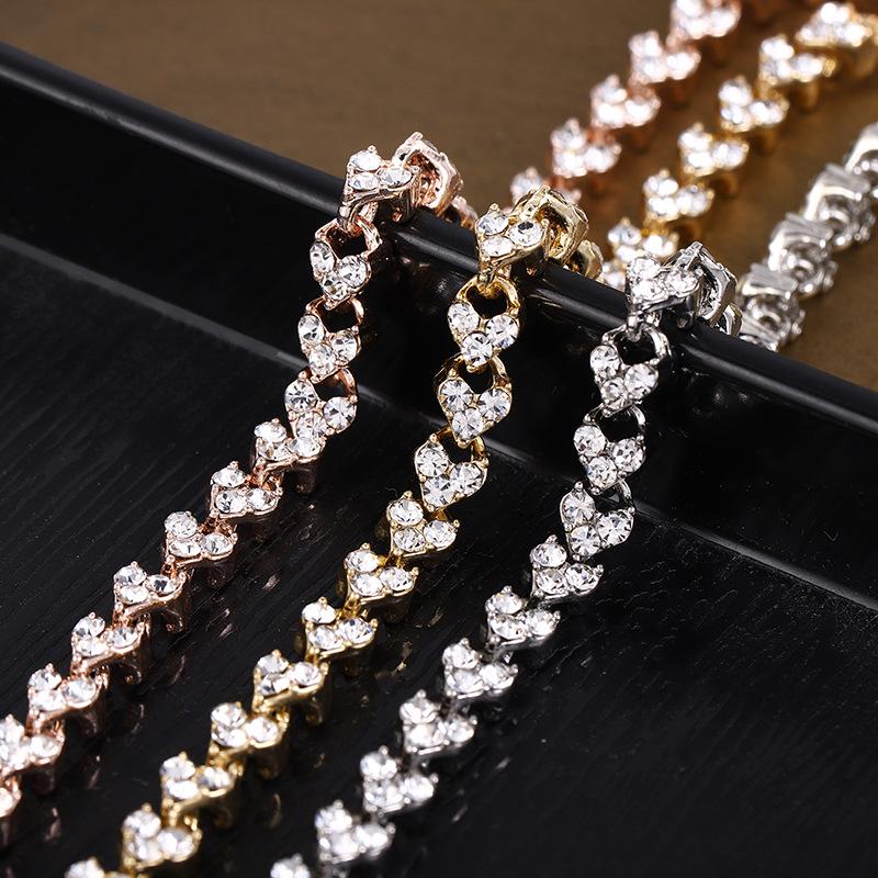 Women's Ethnic Style Roman Crystal Bracelet with Inlaid Diamonds