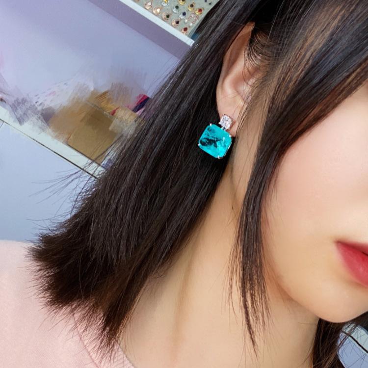 Windmädchen Ohrringe Schlichte Zurückhaltende Luxus Alleskönner Ohrringe Heiße Paraiba Ohrringe