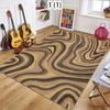 Tappeto Moderno in Stile Nordico per Stanze Lavabile Grande Tappeto per Soggiorno Colore Caffè Tappetino per Tavolini da Caffè Antiscivolo Tappeti Decorativi per Guardaroba