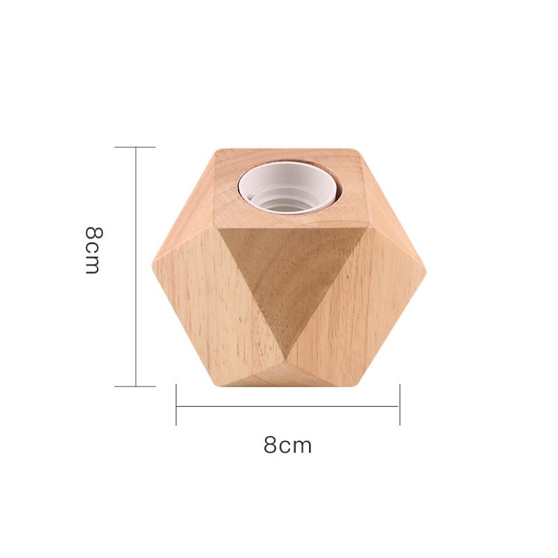 Vintage Wood Table Lamp Base E27 Socket Holder 220V 110V EU Plug Retro Night Lights Desk Lamp for Bedroom Living Room Decoration