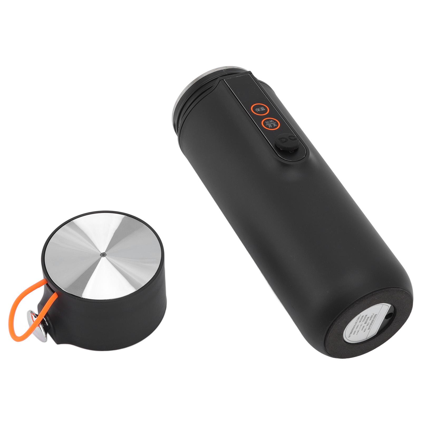 

Heated Mug 460ml 12H Thermal Insulation Stainless Steel Travel Car Heating Electric Cup Cigarette Lighter 12V 24V