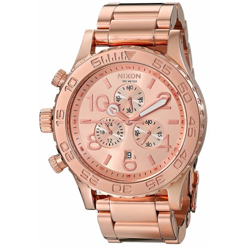 

Nixon THE 42-20 CHRONO A037-897 Хронограф Дайверський годинник рожеве золото
