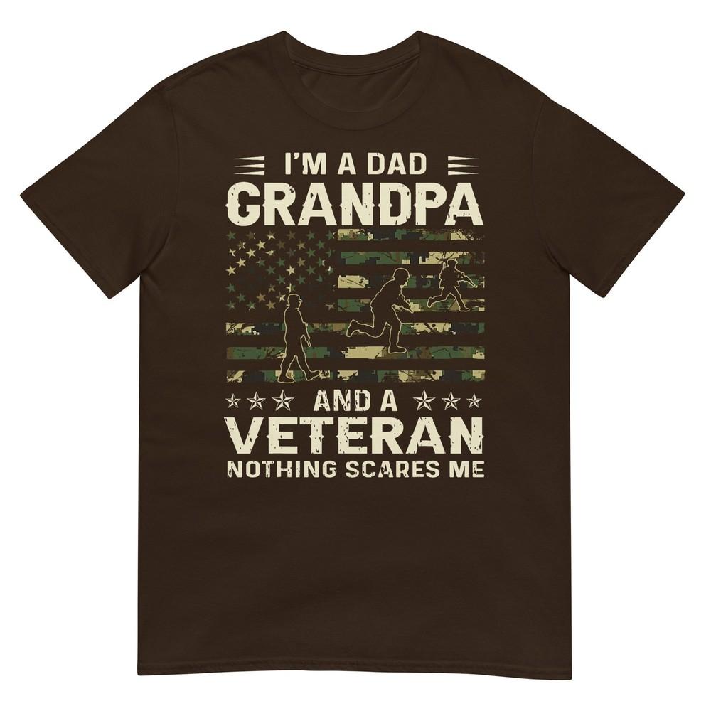 Im A Dad Grandpa And Veteran Fathers Day American Flag TShirt