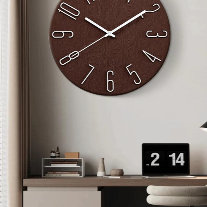 Creative Chinese Style Wall Clocks Modern Art Mural Metal Luxury Wall Art Round Bedrooms Relogio De Parede Ornaments Home Decor
