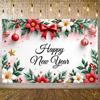 New Year Event Banner Gold Star Accent Holiday Party Banner Happy New Year Banner Pink Background For New Year Party Holiday