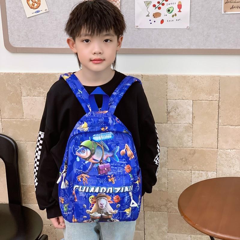 Kids Backpack With Cartoon Italian Brainrot Al Pattern And Ergonomic Shoulder Straps For Preschool And Kindergarten