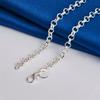 Charming 925 Sterling Silver Exquisite Roman Numeral Pendant Necklace for Women Fashion Party Wedding Favor Jewelry