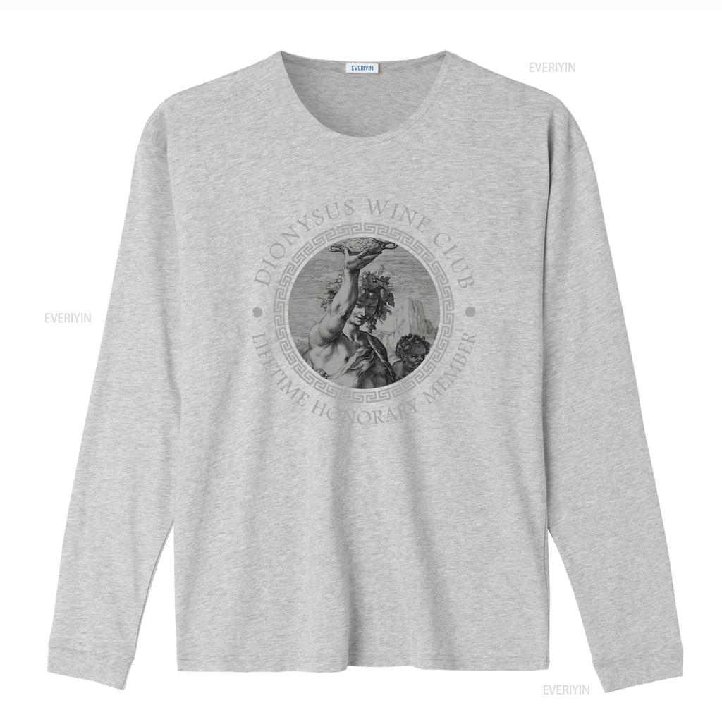 Dionysus Wine Club Greek Mythology T shirt Lifetime Honorary Member Design for Men vintage Washed Casual Comfortable Breathable