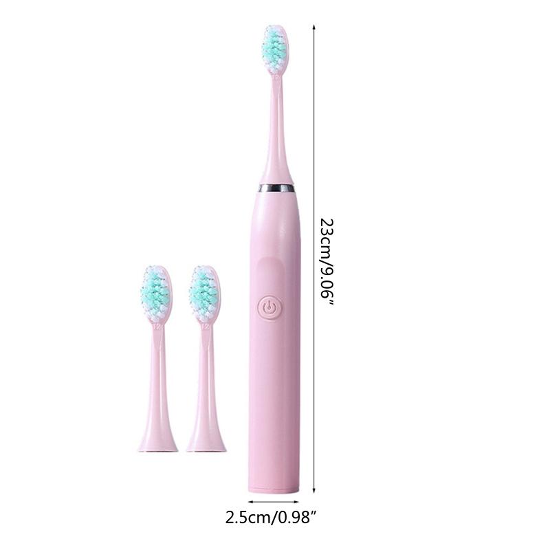 Ultrasonic Electric Toothbrush With 3 Brush Heads One Charge For 180 Days