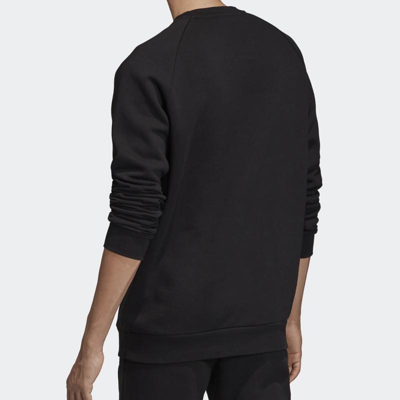 Adidas Originals Trf Fleece Crew Neck Sweatshirt Men Tops Black EH6513