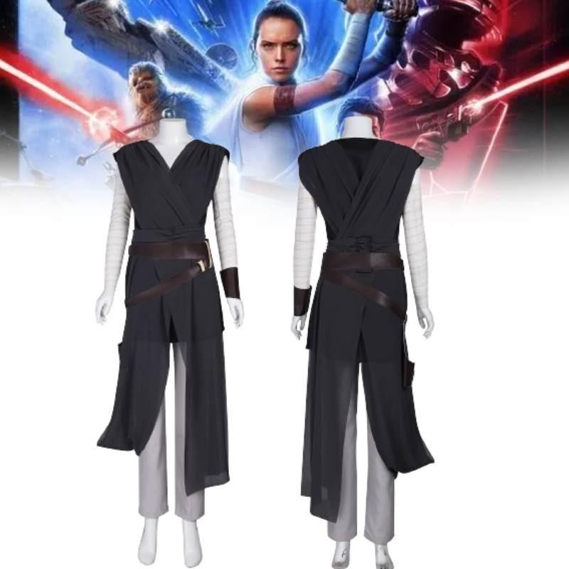 Rey Cosplay Costume Force Awakens Jedi Warrior Outfit Xs-3xl A117356