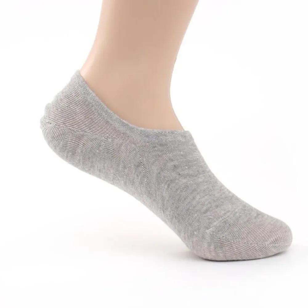 With Market Simple Fit Men s Plain Footies 10 Pairs (Gray)