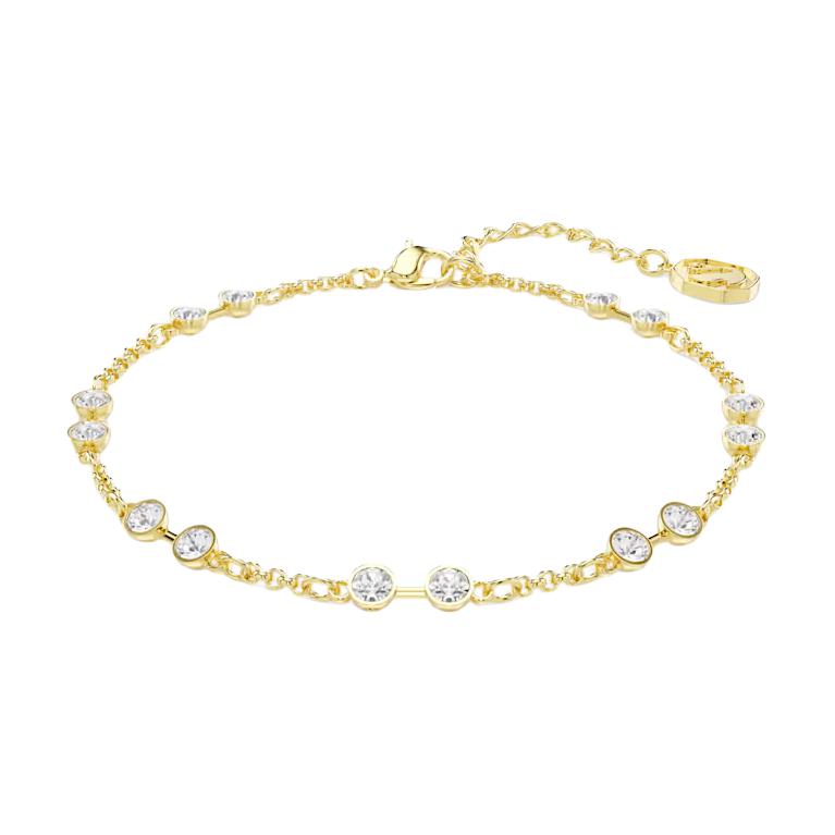 Swarovski Personalized Design Lucky Imitation Crystal Bracelet Unisex Bracelet Gold 5734677