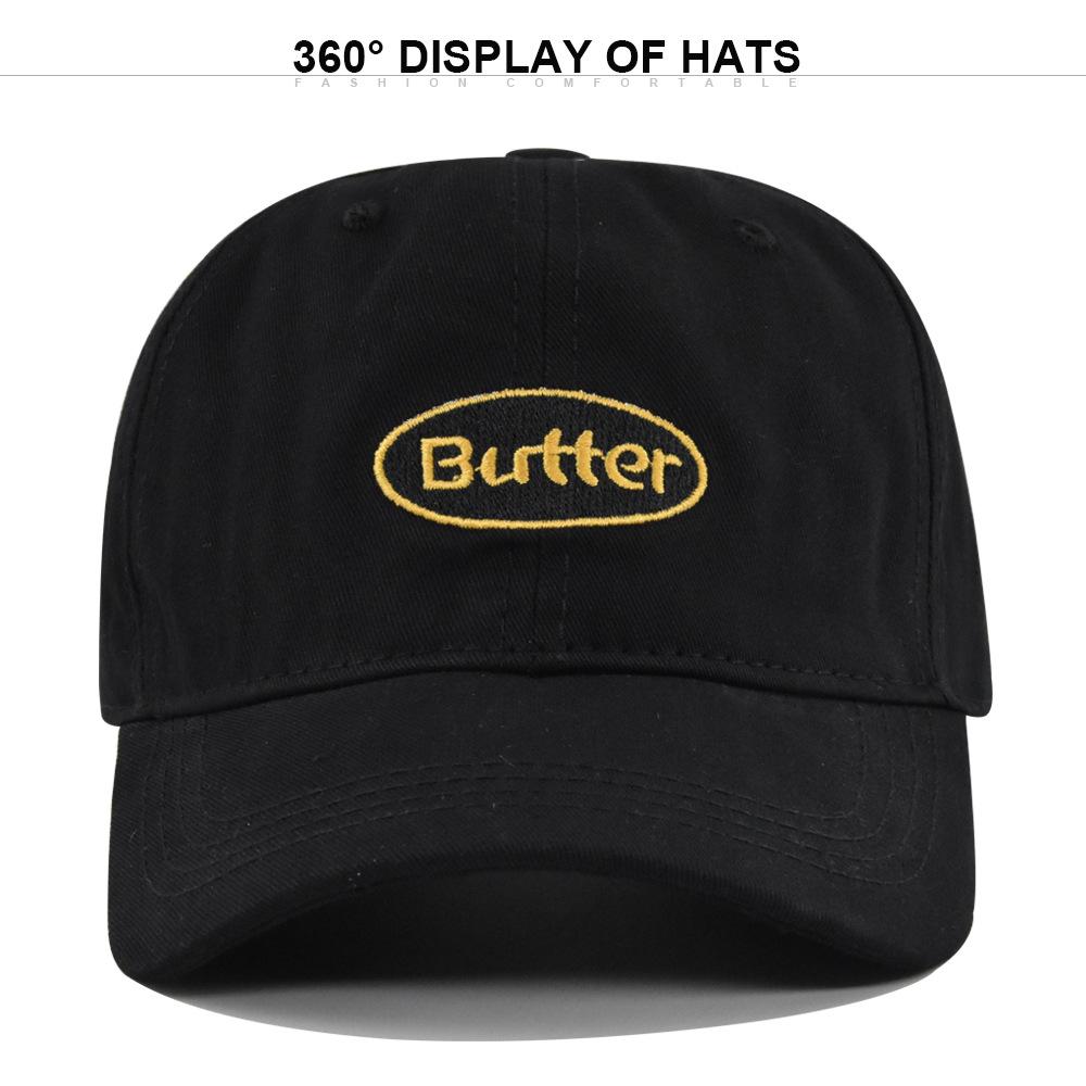Butter Cap Baseball Letter Embroidered Duckbill Cap Sunshade Hat Cotton Material