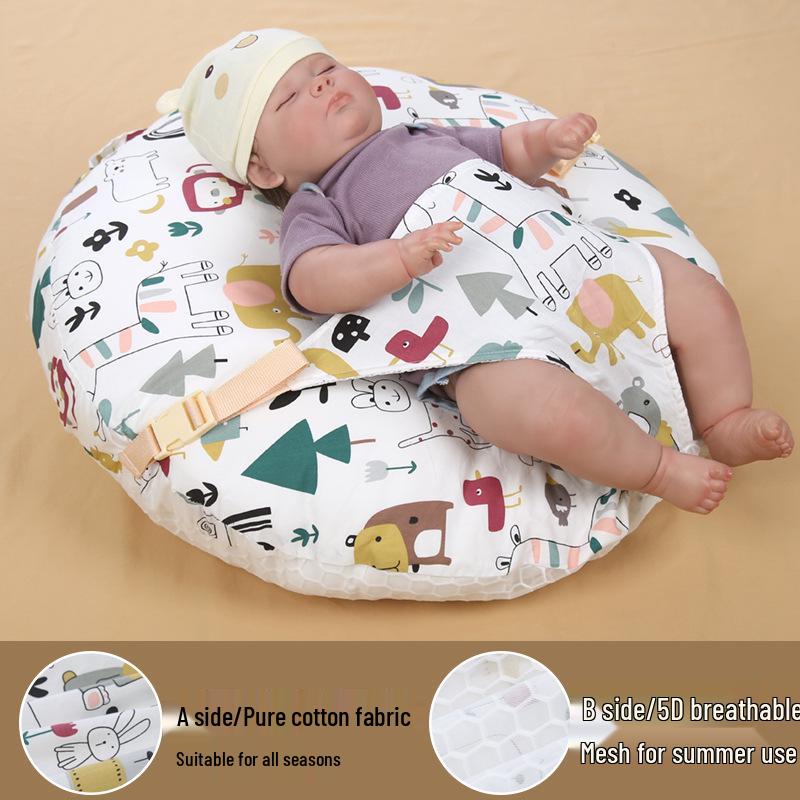 Newborn Anti-Spit-Up Breastfeeding Pillow Cushion for Hands-Free Feeding