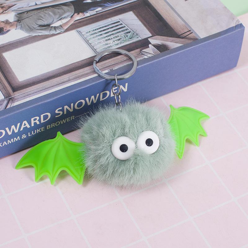 Bat Elf Fur Ball Cute Keychain Silicone Wings Bat Car Bag Plush Pendant
