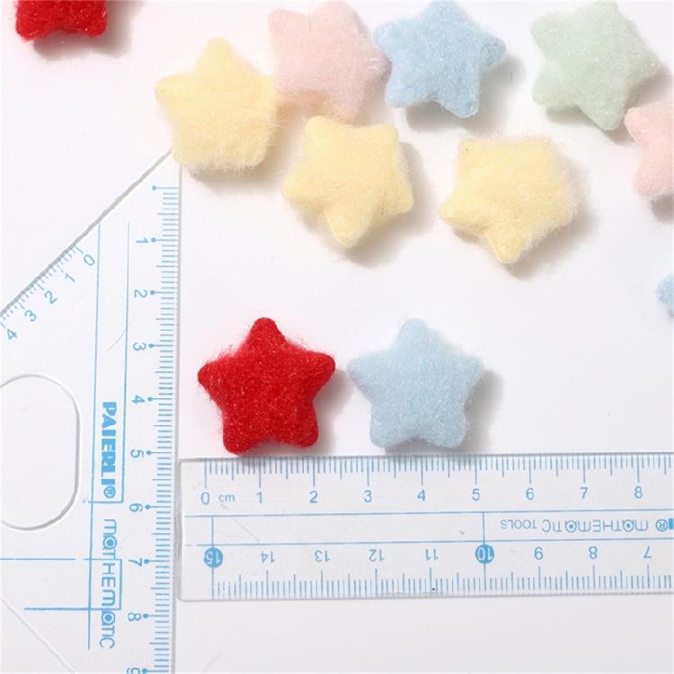 10 Pcs Plush Star Appliques Decorative Patches Sew on Patches Star Patches for Bag Shoe Hairpin Decorations