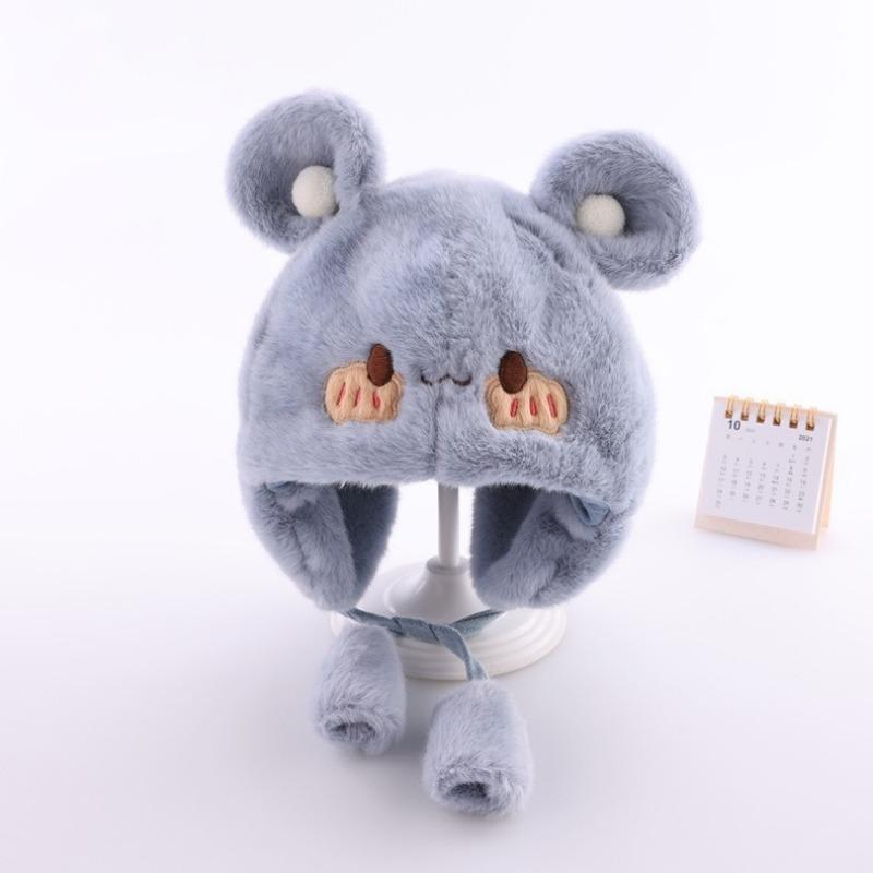 0-6M Baby Hat Autumn and Winter Six-month Baby Hat Plush Winter Male Treasure Cute Super Cute Winter Princess Ear Protection