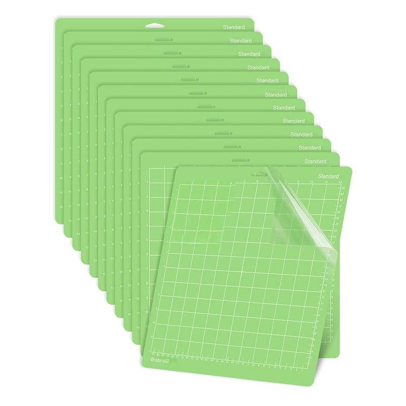 A96I-Cutting Mat For Cricut Maker 3/Maker/Explore 3/Air 2/Air/One 12 Pack 12X12in Cut Mats Parts Accessories Green