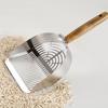 Stainless Steel Cat Litter Shovel Anti-slip Cat Poop Scooper Cat Toilet Scoop  Pet Cleaning Tools