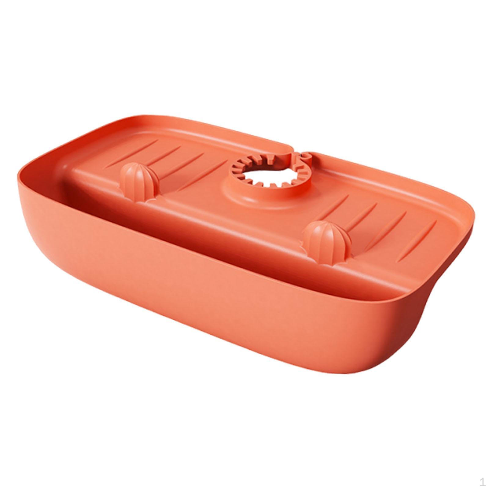 

Faucet Mat for Kitchen Sink Handle Catcher Tray Easy Install Bathroom Accessories Storage помаранчевий