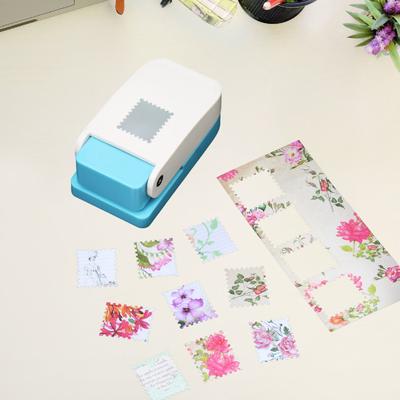 1Pcs Rectangle Postage Stamp Punch DIY Scrapbooking Tool Stamp Border Punch for Greeting Card Scrapbooking Punching Tool