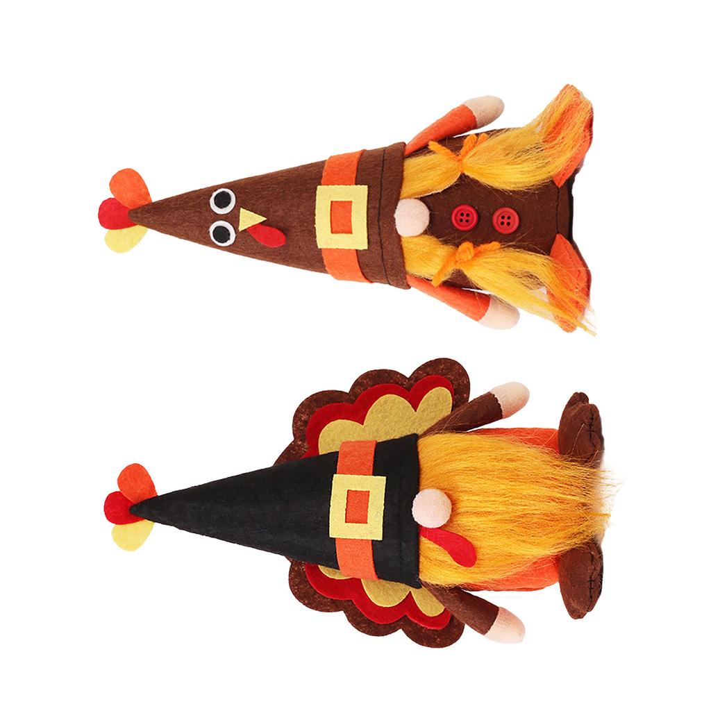 Gnome Doll Decor Cute Handcrafted Faceless Gnome Ornament for Halloween Thanksgiving Party