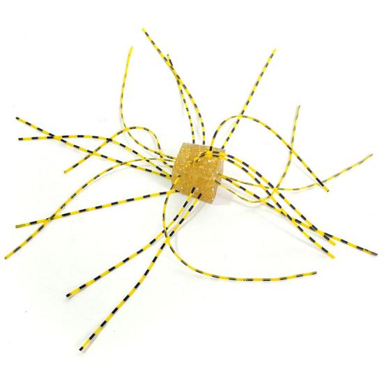 

Soft Bait Dice Shape Whisker Design Bright Color Slow Sinking Flexible Increased Fish Rate Bite Resistant Trout Yellowfish жовтий