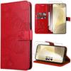 Protective Case - Samsung - Galaxy S24 - Shockproof - PU Leather - 2 Tempered Glasses