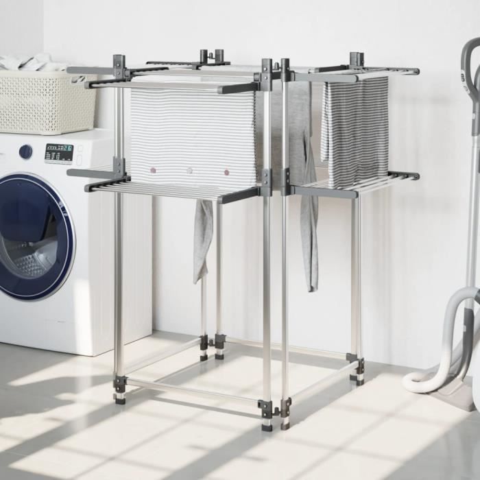 Clothes Dryer 107x107x120 Cm Aluminum