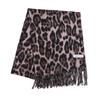 Soft Leopard Print Thickened Scarf Winter Shawl Lightweight Polyester Neckerchief Shawl For Women And Girls