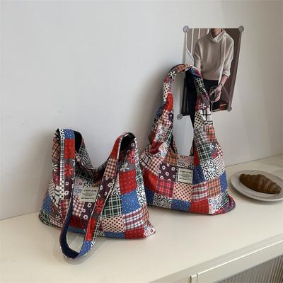 Large Capacity Canvas Bag for Women, 2026 New Niche Cute Graffiti Shoulder Crossbody Bag, Commuting and Class Tote Bags