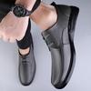 Men's Business Leather Loafers – Formal and Casual Cowhide Shoes for Spring and Autumn, Large Size Driving Loafers.