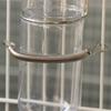 Small Pet Cage Water Bottle Spring Stand for Drinking Bottle Water Feeders StainlessSteel Clip On Stand for Pet Cage