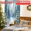 2 Stück 2D-Flachdruck-Vorhänge (Ohne Stange) Winter Wonderland(3) Moderne modische Vorhänge Halbtransparente Vorhänge Zimmer