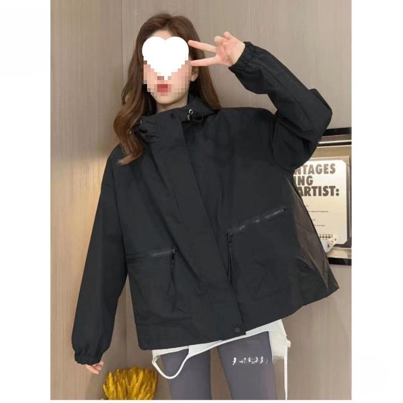 Lässige Damen-Windjacke mit Kapuze für Frühling & Herbst 2025