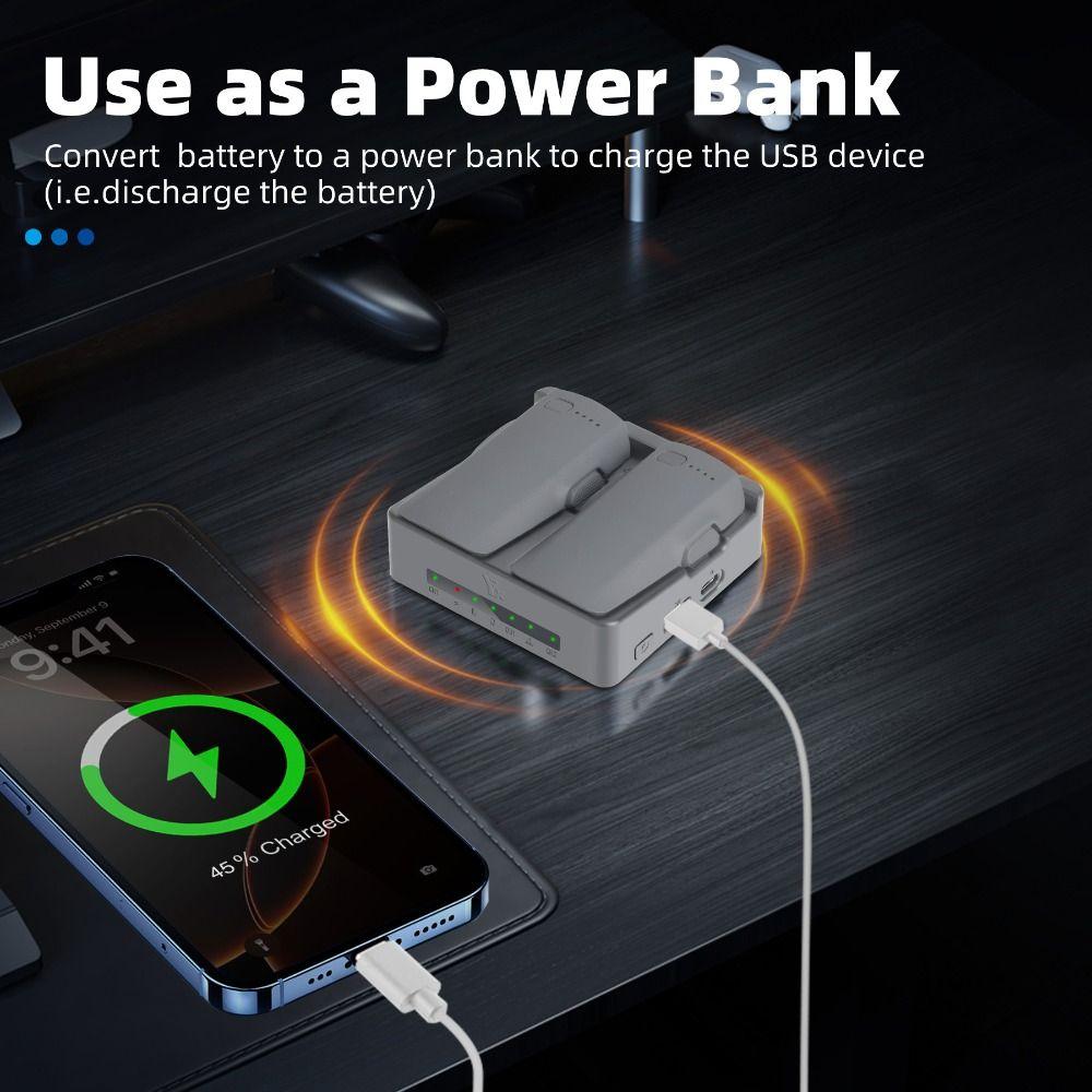 Fast Charging Drone Charging Hub Two-Ways Battery Storage Station for DJI NEO 2 Drone Accessories