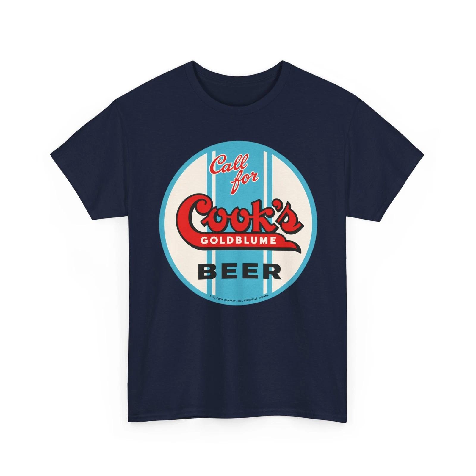 Call For Cook s Goldblume Beer F.W. Cook Co. Evansville IN Breweriana T-Sirt S
