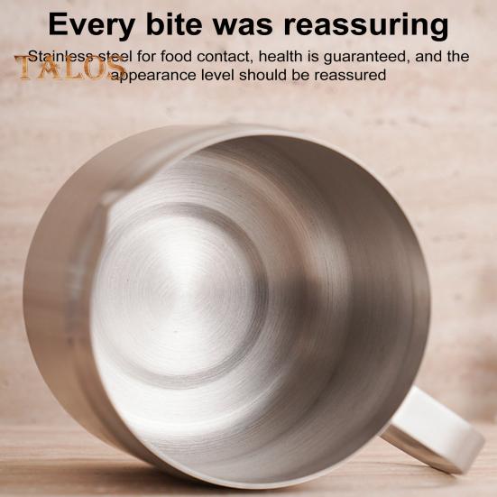 Stainless Steel Oil Filter Pot with Spout Handle Large Capacity Versatile Oil Filter Vessel Food-Grade Multi-Functional Fryer Tank for Kitchen Camping